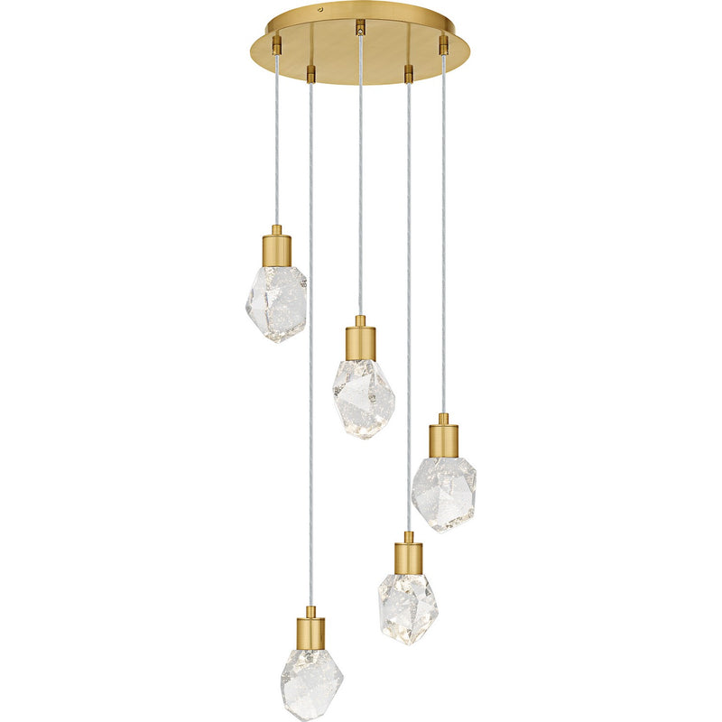 Quoizel PCSKY1812BRG LED Pendant, Brushed Gold