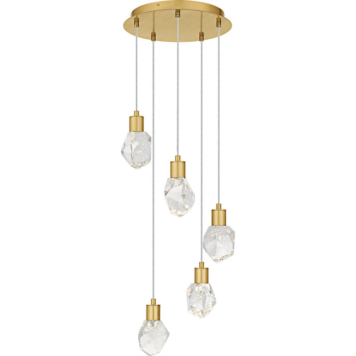 Quoizel PCSKY1812BRG LED Pendant, Brushed Gold