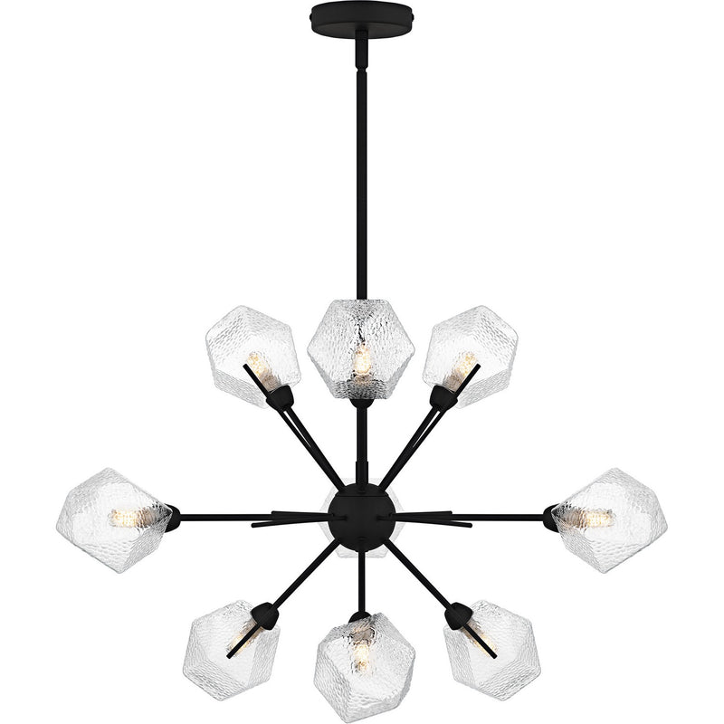 Quoizel PCSVD5034EK Nine Light Chandelier, Earth Black