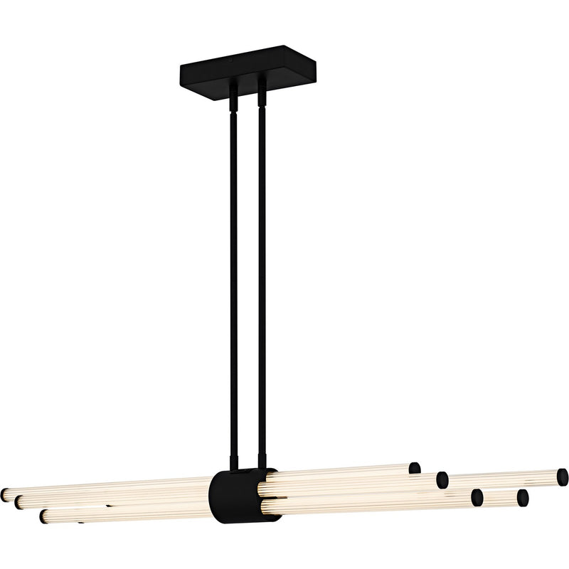 Quoizel PCTAL146MBK LED Linear Chandelier, Matte Black