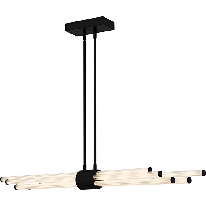Quoizel PCTAL146MBK LED Linear Chandelier, Matte Black