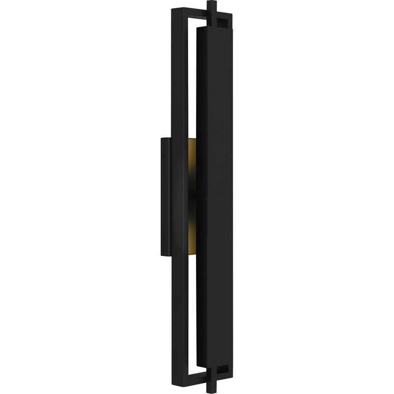 Quoizel PNT8506MBK LED Outdoor Wall Lantern, Matte Black