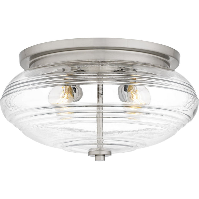 Quoizel QFL6773BN Four Light Flush Mount, Brushed Nickel