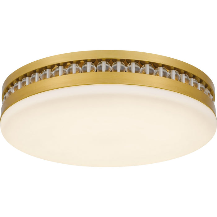 Quoizel QFL6785BRG LED Flush Mount, Brushed Gold