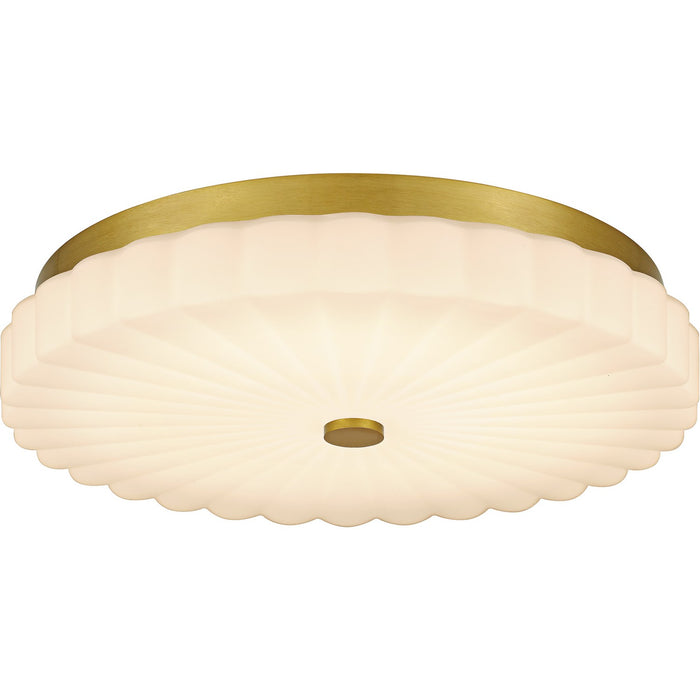 Quoizel QFL6787BRG LED Flush Mount, Brushed Gold