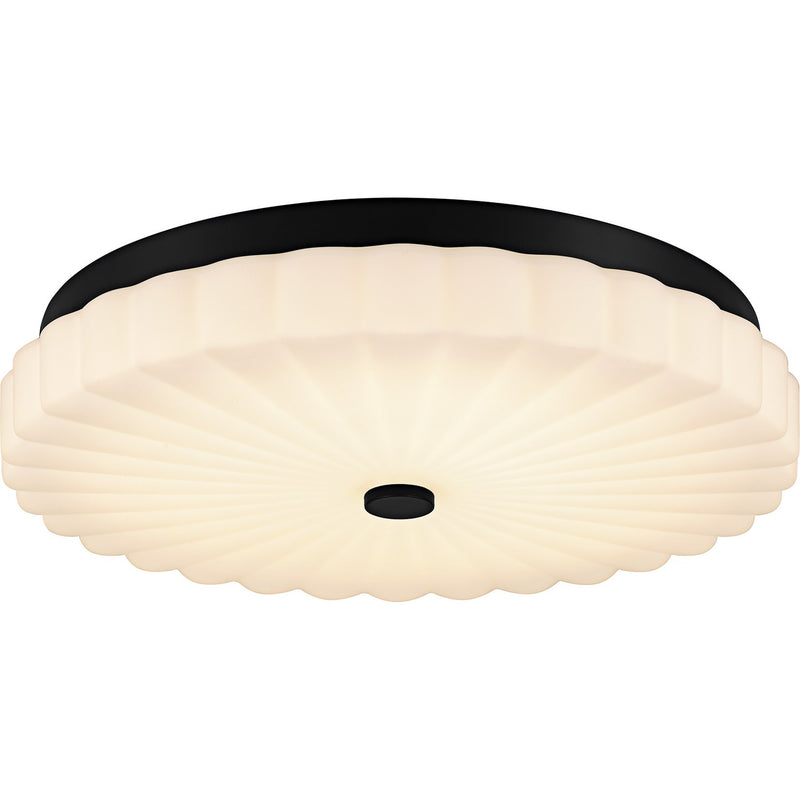 Quoizel QFL6787MBK LED Flush Mount, Matte Black
