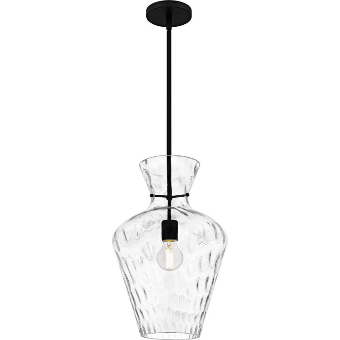 Quoizel QMP6806MBK One Light Pendant, Matte Black