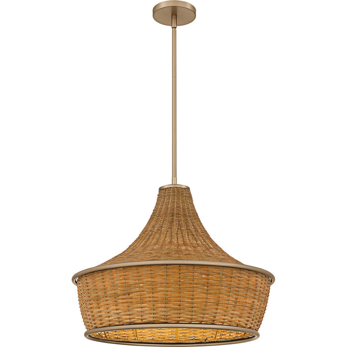 Quoizel QP6770BGD Three Light Pendant, Bronze Gold