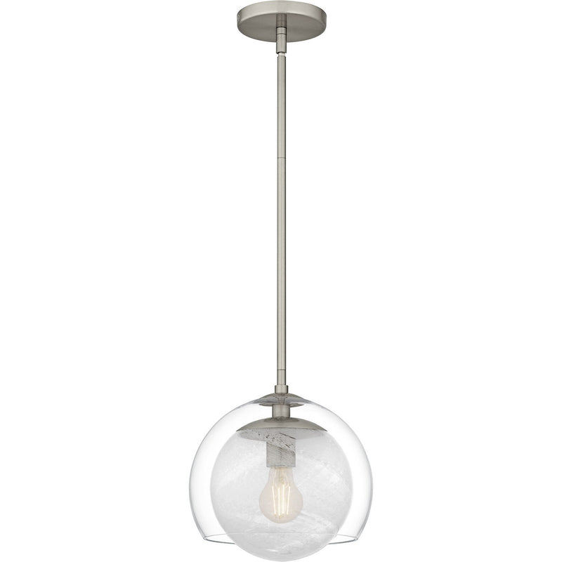 Quoizel QPP6774BN One Light Mini Pendant, Brushed Nickel