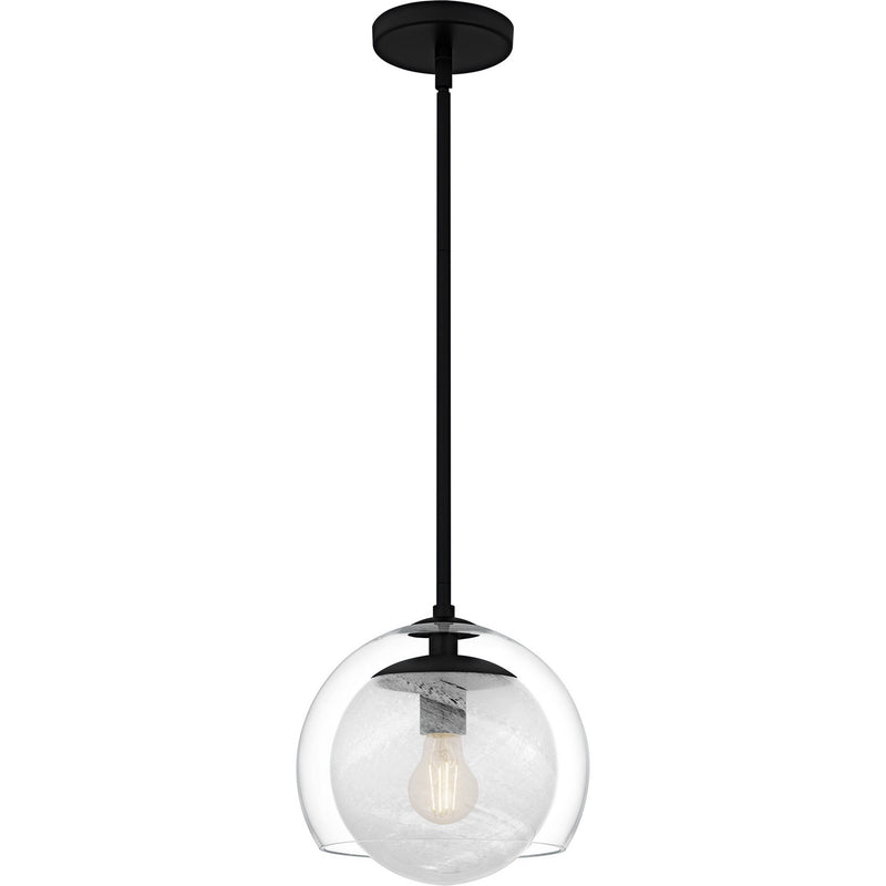 Quoizel QPP6774MBK One Light Mini Pendant, Matte Black