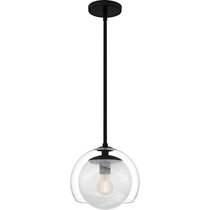 Quoizel QPP6774MBK One Light Mini Pendant, Matte Black