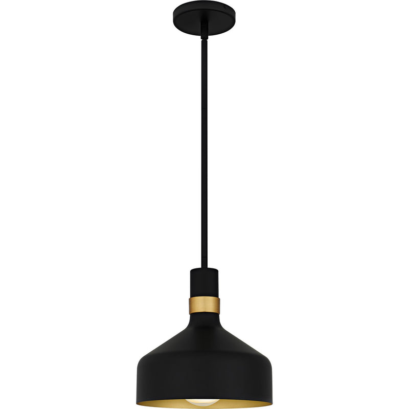 Quoizel QPP6804MBK One Light Mini Pendant, Matte Black