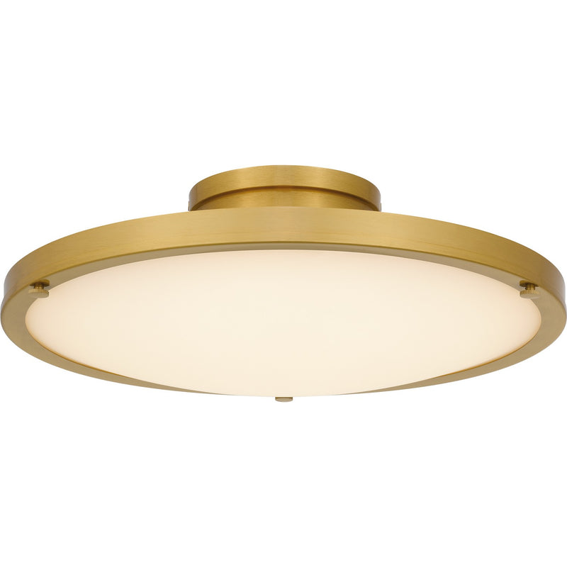 Quoizel QSF6784BRG LED Semi-Flush Mount, Brushed Gold