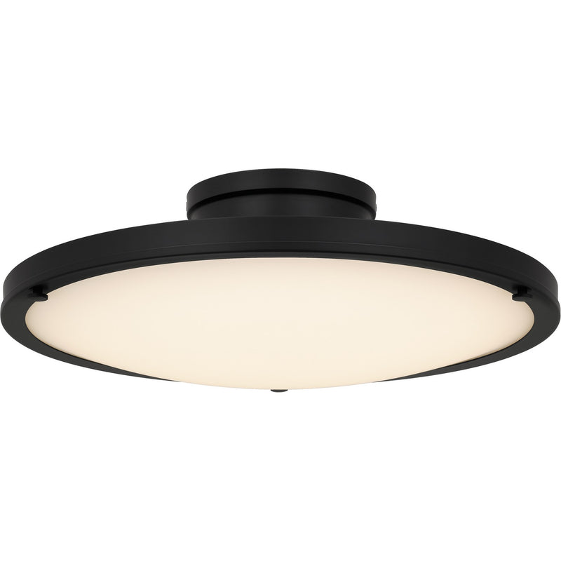 Quoizel QSF6784MBK LED Semi-Flush Mount, Matte Black
