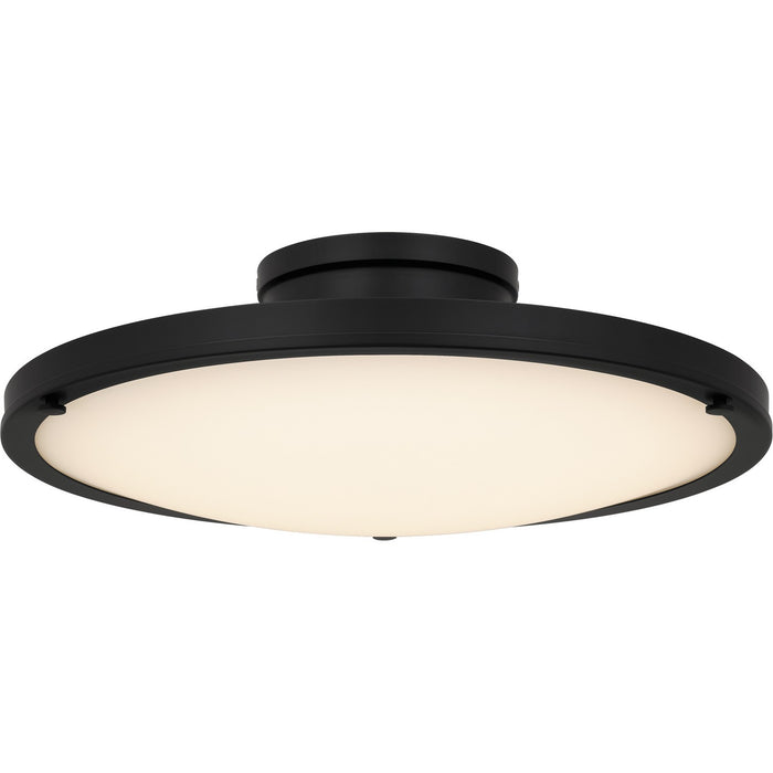 Quoizel QSF6784MBK LED Semi-Flush Mount, Matte Black