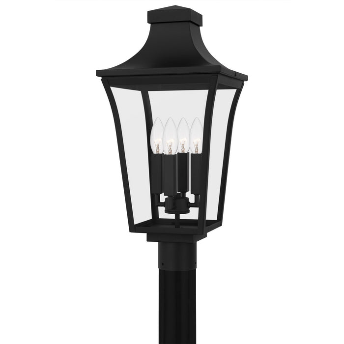Quoizel QTN9010EK Four Light Outdoor Post Lantern, Earth Black