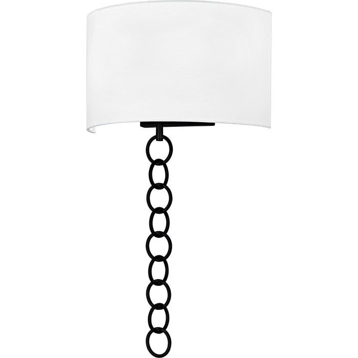 Quoizel QW6798MBK Two Light Wall Sconce, Matte Black