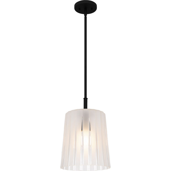 Quoizel RAY1510MBK One Light Mini Pendant, Matte Black