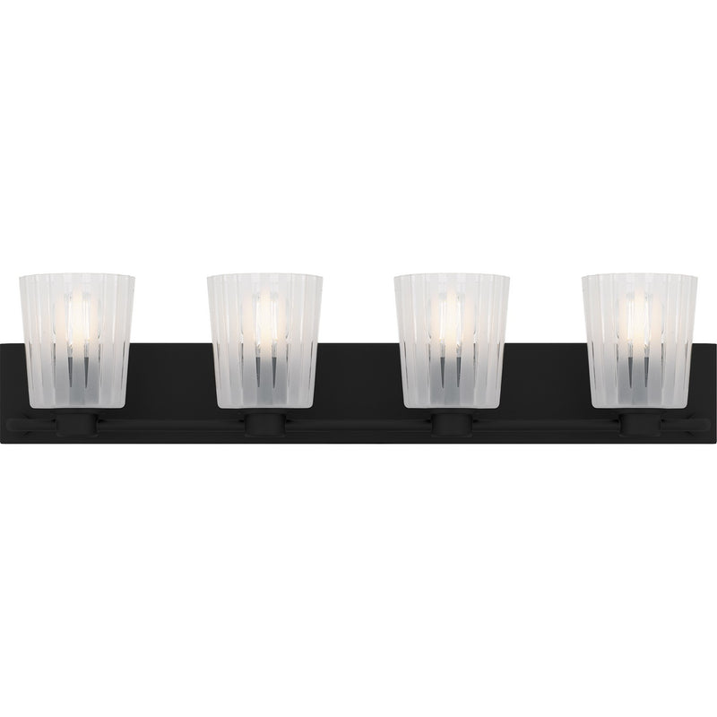 Quoizel RAY8632MBK Four Light Bath, Matte Black