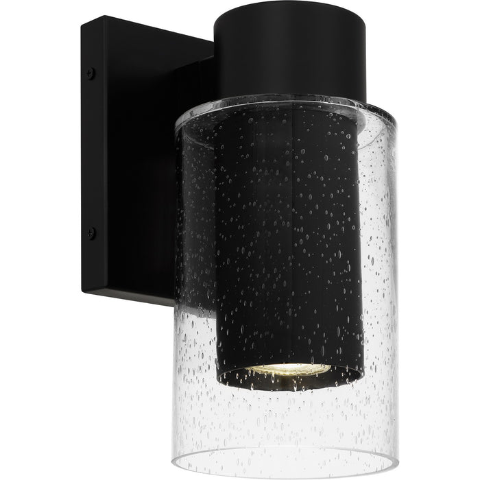 Quoizel SAW8004MBK LED Outdoor Wall Lantern, Matte Black