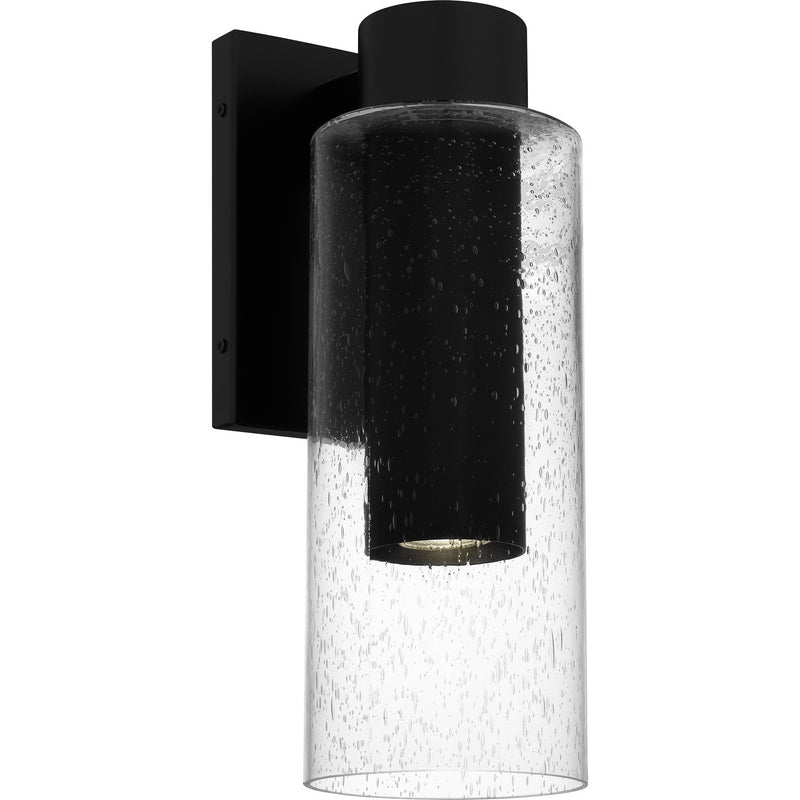 Quoizel SAW8005MBK LED Outdoor Wall Lantern, Matte Black