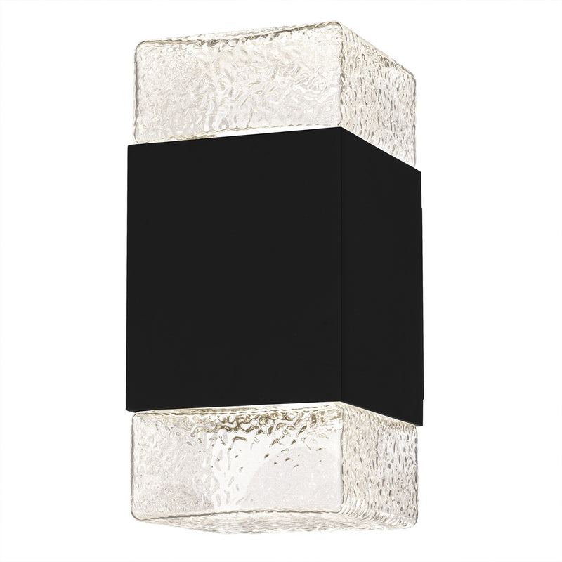 Quoizel SAX8305MBK LED Outdoor Wall Lantern, Matte Black