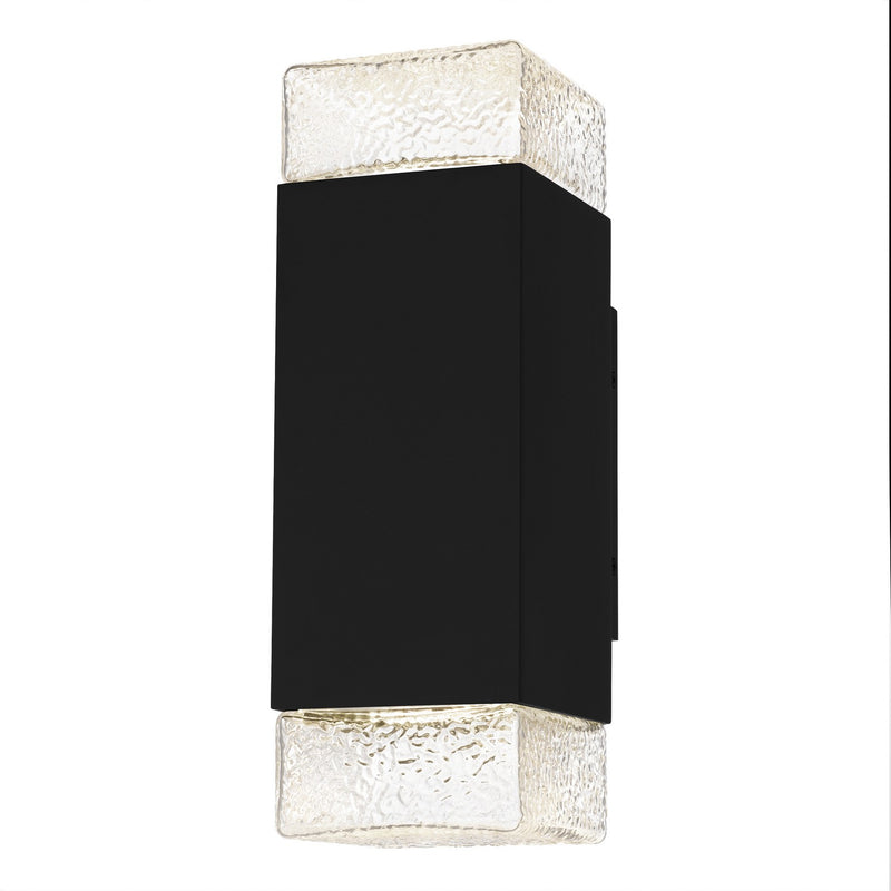 Quoizel SAX8405MBK LED Outdoor Wall Lantern, Matte Black