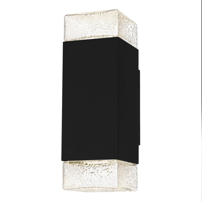 Quoizel SAX8405MBK LED Outdoor Wall Lantern, Matte Black
