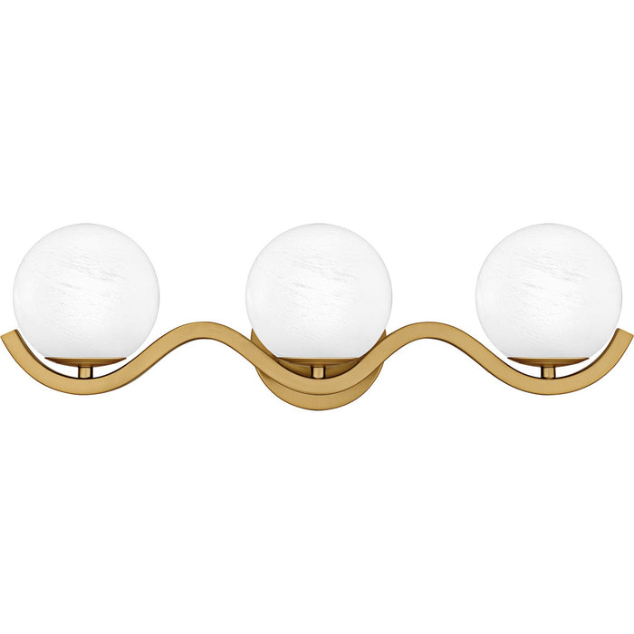 Quoizel SRI8623AB Three Light Bath, Aged Brass