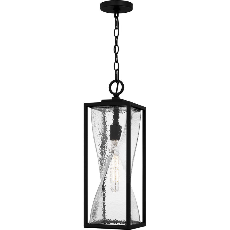 Quoizel ZAR1507MBK One Light Mini Pendant, Matte Black