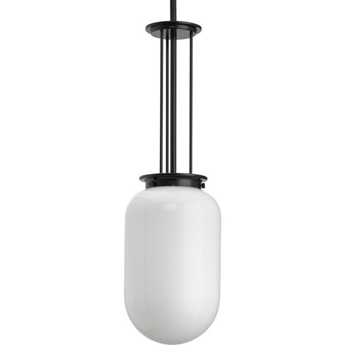 Progress Lighting P500476-31M One Light Pendant, Matte Black