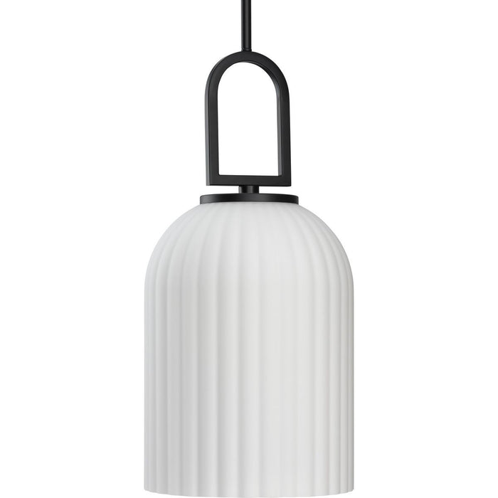 Progress Lighting P500482-31M One Light Pendant, Matte Black