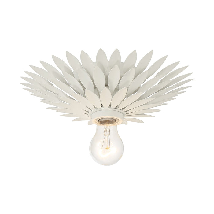 Crystorama 500-MT One Light Flush Mount, Matte White