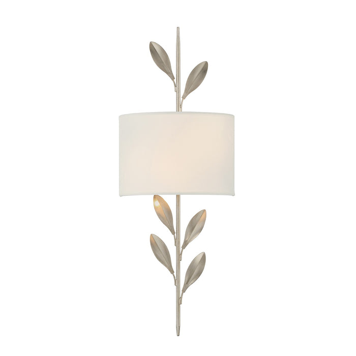 Crystorama 501-SA Two Light Wall Sconce, Antique Silver