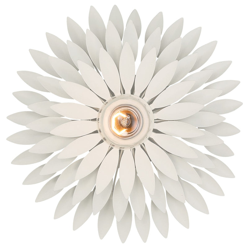 Crystorama 500W-MT One Light Wall Sconce, Matte White