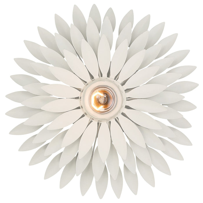 Crystorama 500W-MT One Light Wall Sconce, Matte White
