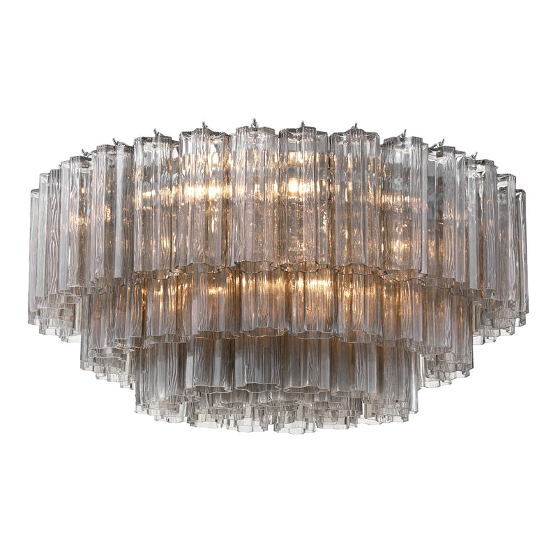 Crystorama ADD-331-CH-SM 16 Light Flush Mount, Polished Chrome