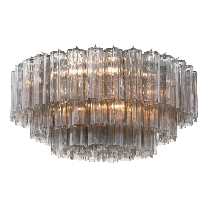 Crystorama ADD-331-CH-SM 16 Light Flush Mount, Polished Chrome