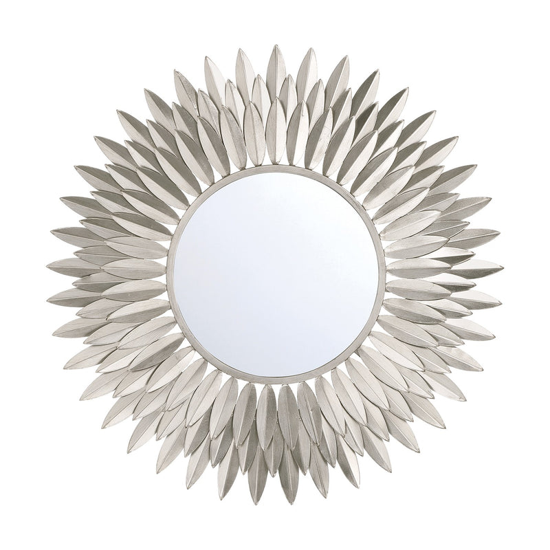 Crystorama BRH-M524-SA Mirror, Antique Silver