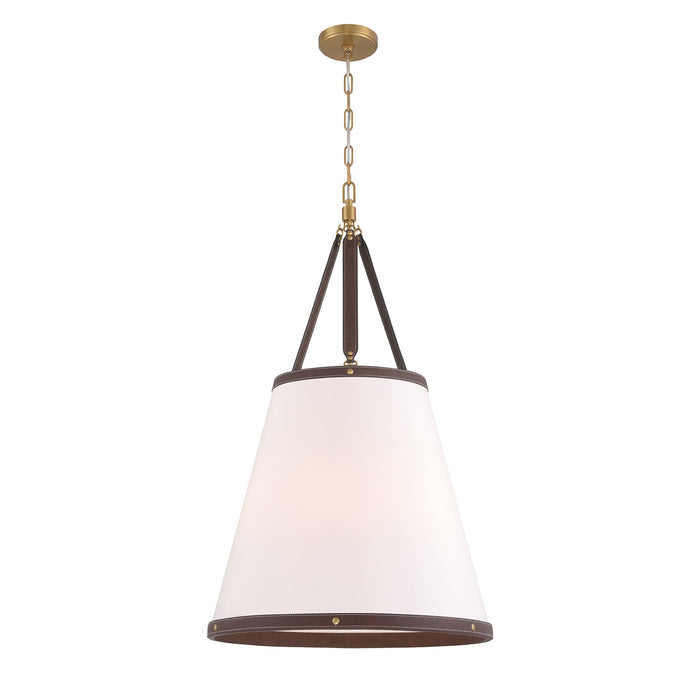 Crystorama CAL-2406-LG Six Light Pendant, Luxe Gold