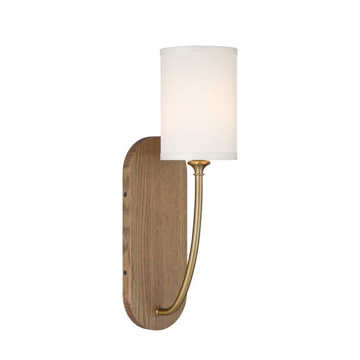Crystorama PRE-461-VG-WD One Light Wall Sconce, Vibrant Gold