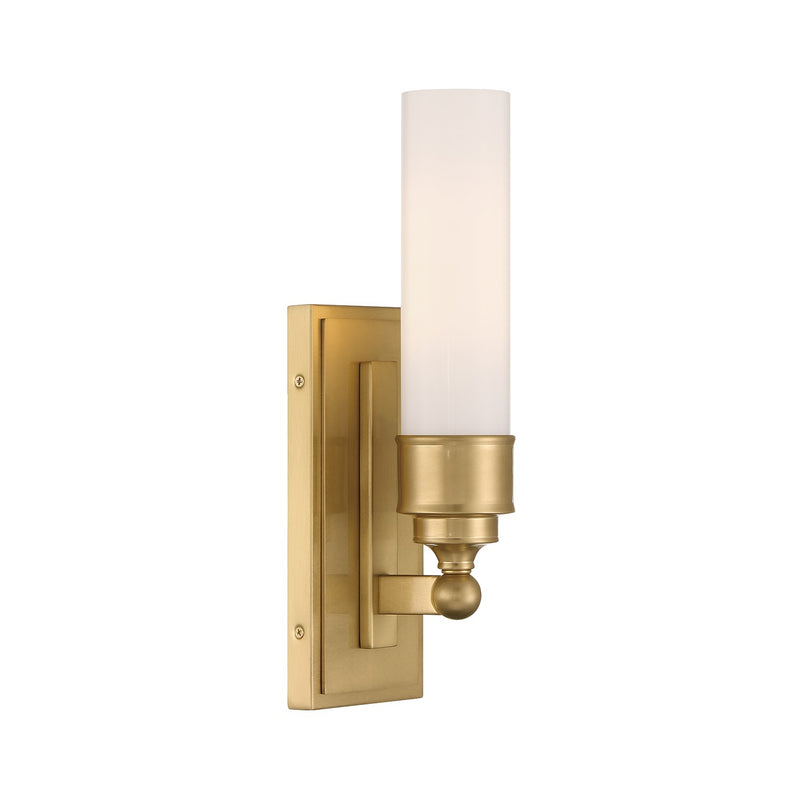 Crystorama WLX-301-AG LED Wall Sconce, Aged Brass