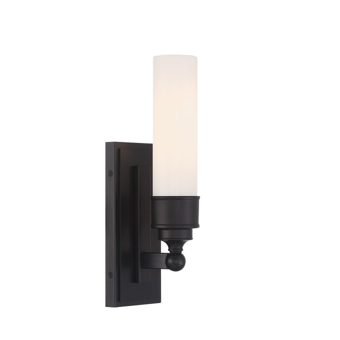 Crystorama WLX-301-MK LED Wall Sconce, Matte Black