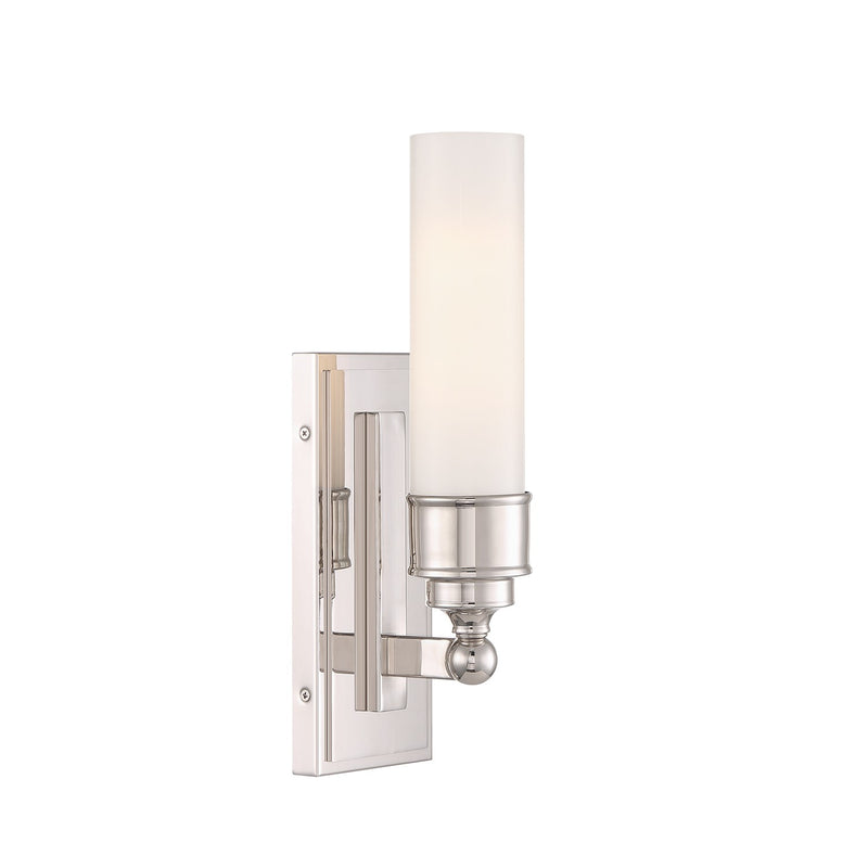 Crystorama WLX-301-PN LED Wall Sconce, Polished Nickel