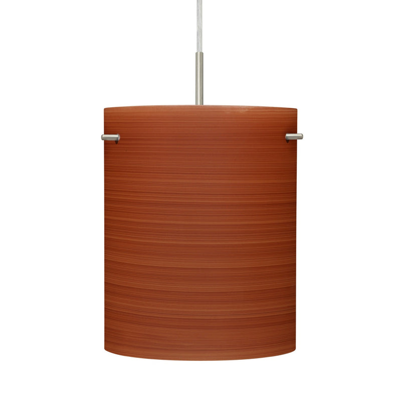 Besa 1JT-4006CH-SN One Light Pendant, Black