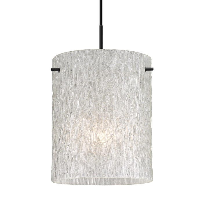 Besa 1JT-4006GL-BK One Light Pendant, Black