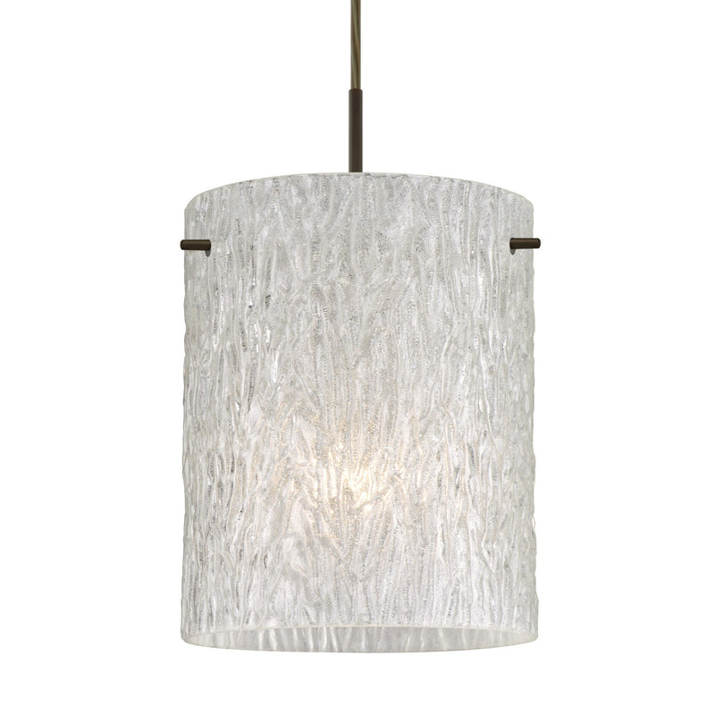 Besa 1JT-4006GL-BR One Light Pendant, Bronze