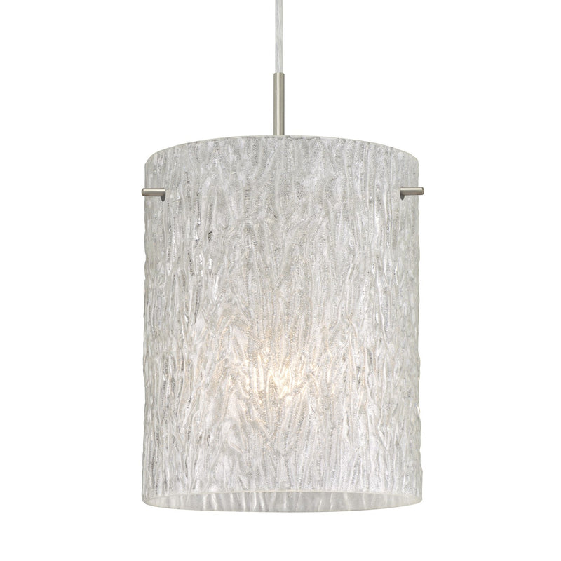 Besa 1JT-4006GL-SN One Light Pendant, Black