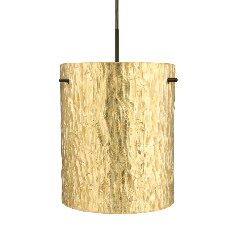 Besa 1JT-4006GS-BR One Light Pendant, Bronze