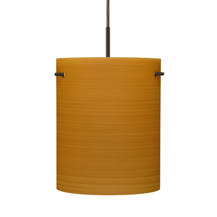 Besa 1JT-4006OK-BR One Light Pendant, Bronze